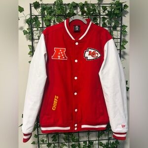 New Era Red & White NFL Team Apparel Jacket